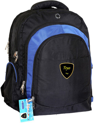 

Tryo 15 inch Laptop Backpack(Black, Blue)