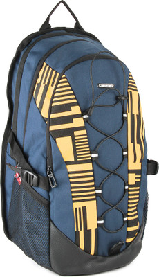 

Gear 16 inch Laptop Backpack(Blue, Black), Navy blue and yellow