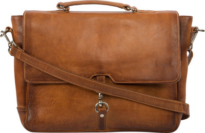 

Leder Concepts 15 inch Laptop Messenger Bag(Tan)