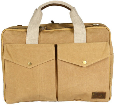 

Viari 14 inch Laptop Messenger Bag(Khaki), Dark khaki