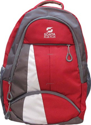 

SData Plus Plus 15 inch Expandable Laptop Backpack(Red, Grey, White), Grey;red;white