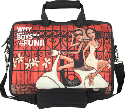 The Backbencher 14 inch Laptop Messenger Bag(Black)