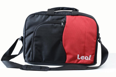 

Leaf 15.6 inch Laptop Messenger Bag(Black, Red)