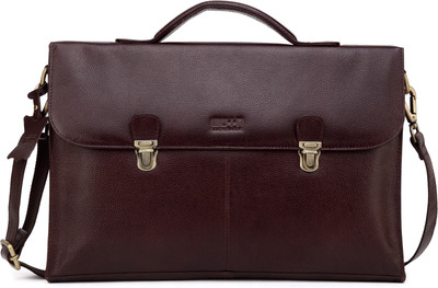 

U+N 15 inch Laptop Messenger Bag(Brown), Bombay brown