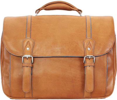 

Brune 15 inch Trolley Laptop Messenger Bag(Tan), Tan 01
