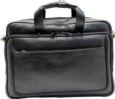 

American-Elm 17 inch Expandable Laptop Messenger Bag(Black)
