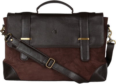 

Atlaa Batlaa 15 inch Laptop Messenger Bag(Brown), Dark brown