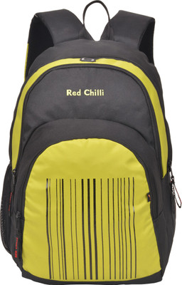 

Red Chilli 15.6 inch Laptop Backpack(Black, Yellow), Black;green