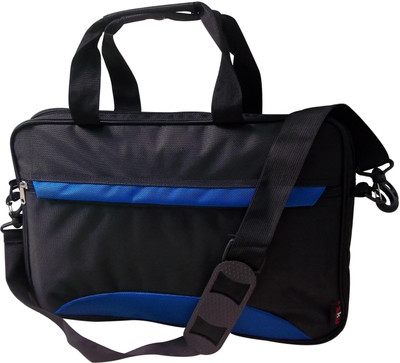 

Sky 15 inch Laptop Messenger Bag(Black, Blue)