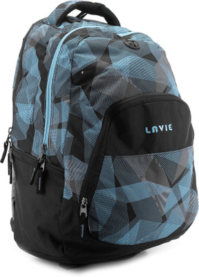 

Lavie 14 inch Laptop Backpack(Black, Blue)