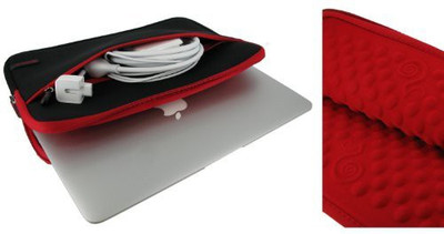 

rooCASE 11 inch Sleeve/Slip Case(Black, Red)