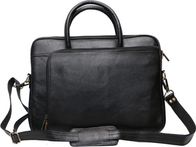 C Comfort 15 inch Expandable Laptop Messenger Bag(Black)