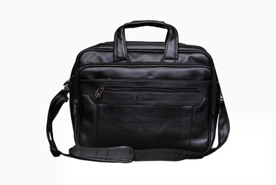 Easies 17 inch Expandable Laptop Messenger Bag(Black) at flipkart