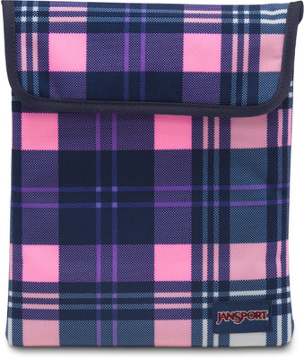 

JanSport 10 inch Sleeve/Slip Case(Multicolor), Pink pansy preston plaid