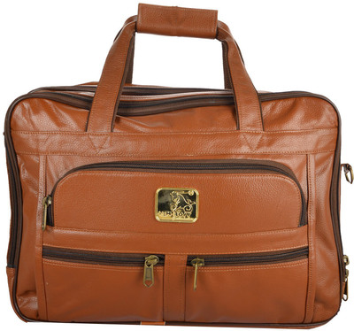 

4EM-BOSS 15 inch Expandable Laptop Backpack(Brown), Police brown