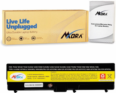 

Mora Lv Thinkpad T520i (Bureau Of Indian Standard Certified) 6 Cell Laptop Battery