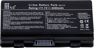 

4d P21 A32-T12 X51 X51L X51R T12B A32-X51 6 Cell Laptop Battery