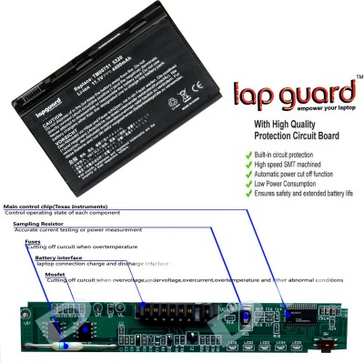 

Lapguard Acer TravelMate 5710 5730 5730G 6410 6 6 Cell Laptop Battery