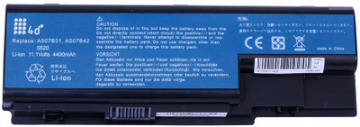 

4d Aspire 5920G-302G25 6 Cell 4400 mAHh PN: AS07B31, AS07B32, AS07B41, AS07B42, AS07B51, AS07B52, AS07B71 6cell laptop battery 6 Cell Laptop Battery