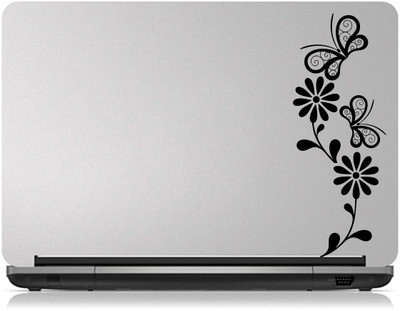 

Decor Kafe Flower And Butterfly Sticker Self Adhesive Vinyl Laptop Decal 15.6