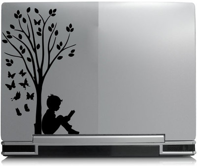 

Decor Kafe Decor Kafe Butterfly tree and boy sticker Self Adhesive Vinyl Laptop Decal 15.6