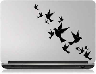 Decor Kafe Birds Group Sticker Self Adhesive Vinyl Laptop Decal 15.6