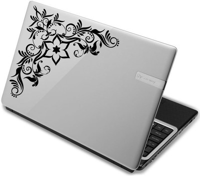 

Decor Kafe Decor Kafe Flower Corner sticker Self Adhesive Vinyl Laptop Decal 15.6