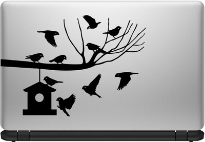 

Decor Kafe Group Of Birds On Tree Branch Sticker Self Adhesive Vinyl Laptop Decal 15.6