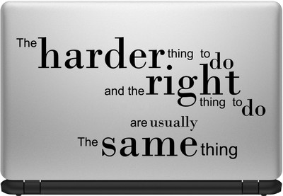 

Decor Kafe Harder Thing Quote Laptop Sticker Self Adhesive Vinyl Laptop Decal 15.6