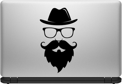 

Decor Kafe Moustache Face Laptop Sticker Self Adhesive Vinyl Laptop Decal 15.6