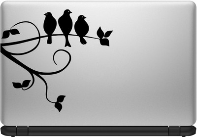 

Decor Kafe Birds Group On Branch Laptop Sticker Self Adhesive Vinyl Laptop Decal 15.6