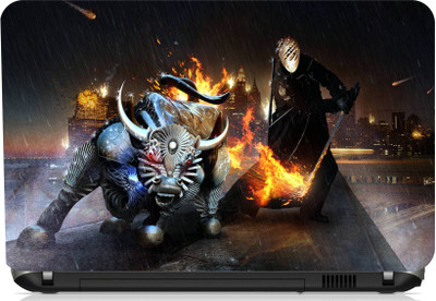 

Print Shapes Burning Iron Bull Vinyl Laptop Decal 15.6