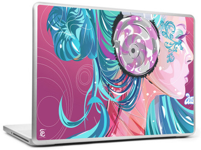 

Print Shapes Cute girl Vinyl Laptop Decal 15.6
