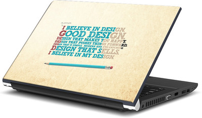 

ShopMantra Belive In Design Typography Vinyl Laptop Decal 15.6