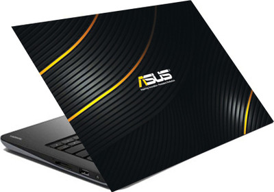 

hifex logo asus black and yellow vinyl Laptop Decal 15.6