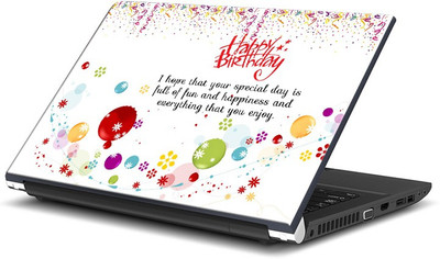 ShopMantra Happy Birthday -SMFP00002257 Vinyl Laptop Decal 15.6