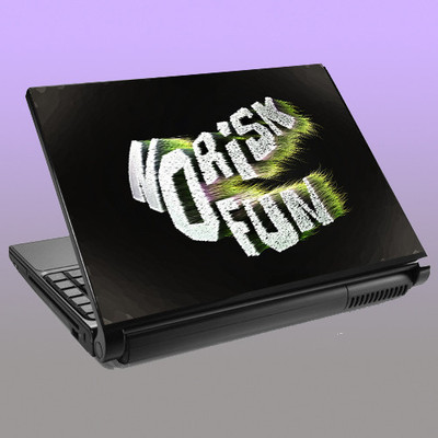 

Theskinmantra No Risk No Fun Vinyl Laptop Decal 15.6