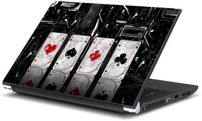 

Geek Four Ace Playing Card Laminated Vinyl Laptop Decal 15.6