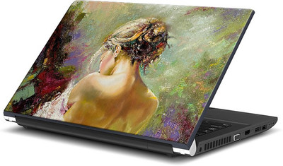 

ShopMantra Woman from Back Oil Paintwork Vinyl Laptop Decal 15.6
