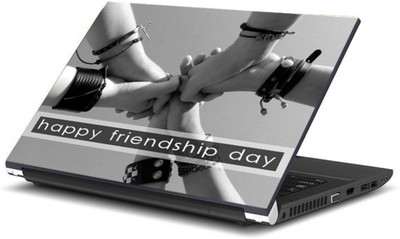 

Print Shapes Happy friendship day hands Vinyl Laptop Decal 15.6