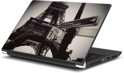 

ShopMantra Vintage Eiffel Tower Photograph Vinyl Laptop Decal 15.6