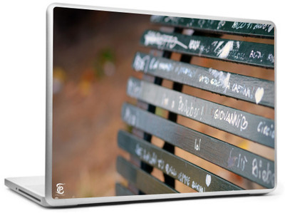 

Print Shapes Bench with love messages Vinyl Laptop Decal 15.6