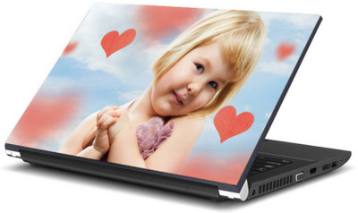 

Print Shapes Shying baby with heart Vinyl Laptop Decal 15.6