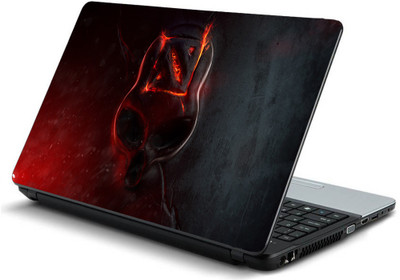 

Geek DOTA 2 SKULL FIRE LOGO Laminated Vinyl Laptop Decal 15.6
