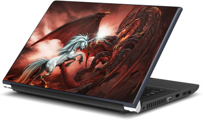 Artifa Unicorn fighting dragon Vinyl Laptop Decal 15.6 Artifa Unicorn fighting dragon Vinyl Laptop Decal 15.6