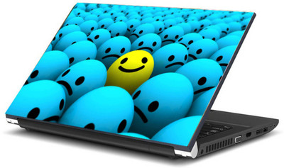 

Psycho Art Yellow Happy Ball Vinyl Laptop Decal 15.6