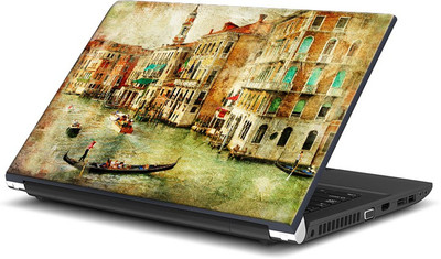 

ShopMantra Vintage Buildings Painting Vinyl Laptop Decal 15.6