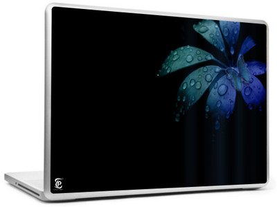 

Print Shapes Black background flower butterfly Vinyl Laptop Decal 15.6