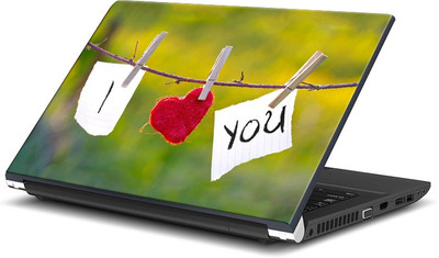 

ShopMantra I Love You Rope Hangers Vinyl Laptop Decal 15.6
