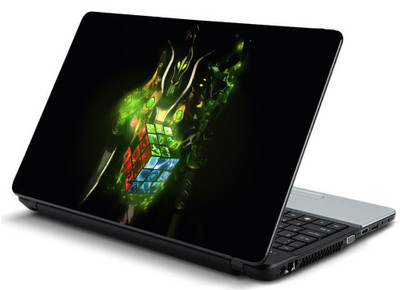 

Geek RUBICKS CUBE DOTA 2 ART Laminated Vinyl Laptop Decal 15.6